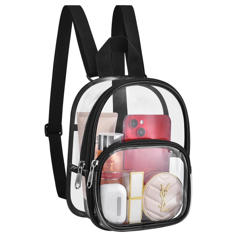 USPECLARE Clear Mini Backpack Stadium Approved for Little Boys & Girls, Transparent Backpack for Concert, Festival, Sport Events - Image 1